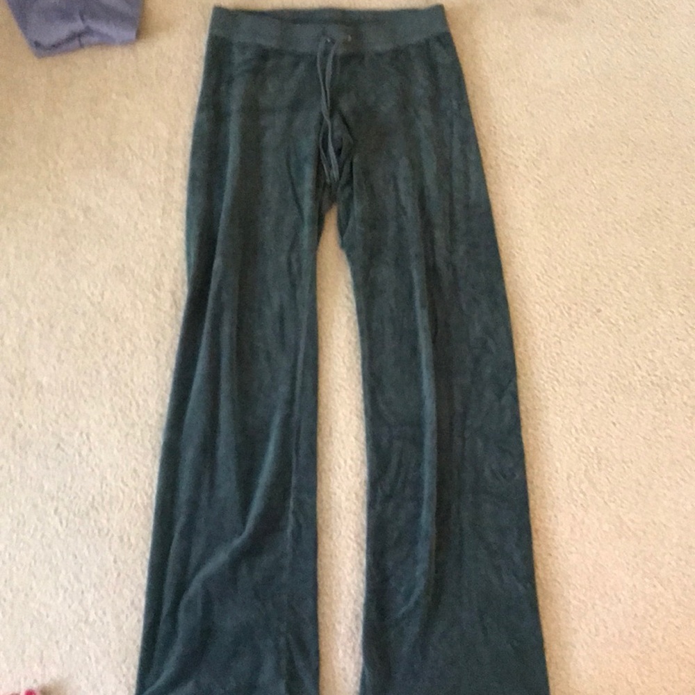 Juicy Couture Green Velvet Pants